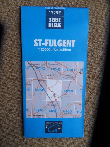 527 carte ign série - 527-, bleue