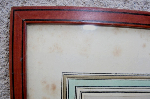 Cadre xixème bois verre - cadre,