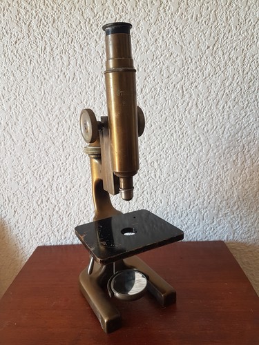 Microscope ancien laiton - microscope,