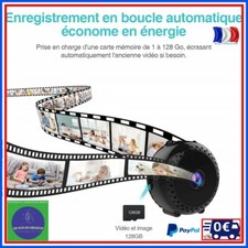 Micro Camera Espion Full HD 1080P Sans Fil Surveillance Secrete Vision Nocturne 