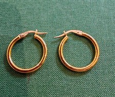 Créoles or jaune 18 carats