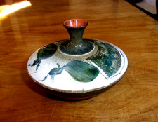 Joli vase toupie en grès