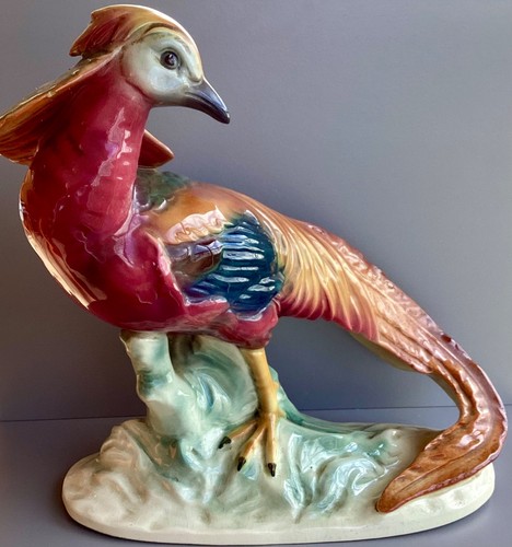 Faisan sculpture faïence art - faisan,