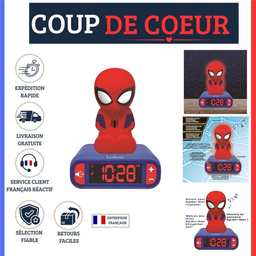 Réveil enfant spider man - enfant, spider-man