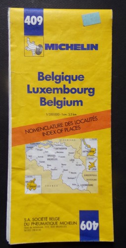 Carte michelin 409 belgique - michelin,
