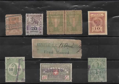 Lot timbres fiscaux - de,
