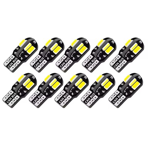 10x ampoules led t10 w5w - led,