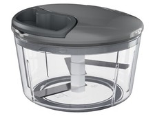 ERNESTO Hachoir Multifonction à Traction Gris Cuisine Fruits Legumes