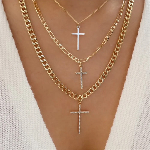 Collier croix - collier, ⛪