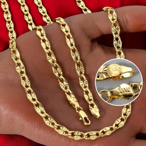 Collier chaîne jaune - or,