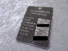 DDR Originale Plaque simson Sr