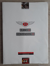Bentley Turbo R & Continental R Brochure 1991 - Large Format