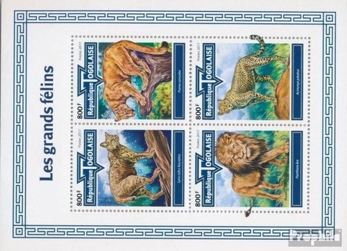Togo 8755 8758 feuille - togo,