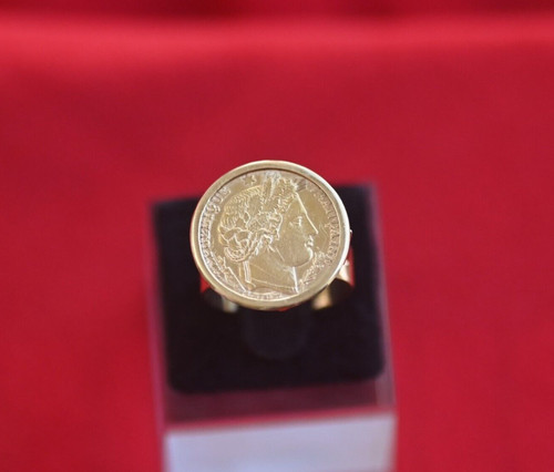Bague francs or - 10, or,