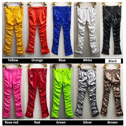 Hommes faux cuir pantalon - faux,