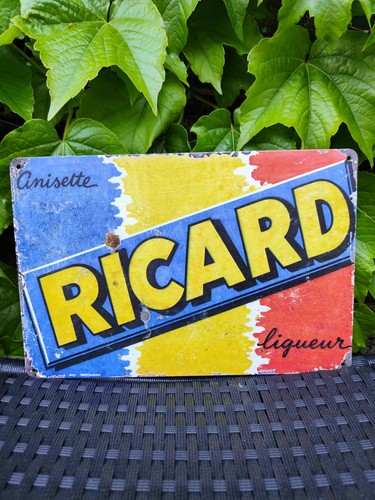 Plaque métal ricard - plaque,