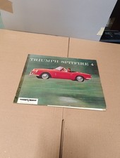 Triumph Spitfire 4 catalogue publicité brochure dépliant
