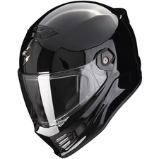 Casque de moto Scorpion Covert FX Solid noir casque ECE 22.06