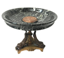 Vide poche en bronze et marbre