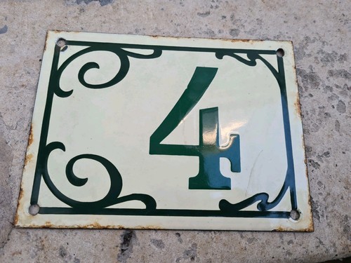 Ancienne plaque émaillée art - ancienne,