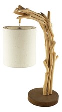 Lampe en bois flotté avec