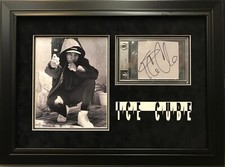 ICE CUBE FRAMED 8X10 PHOTO WITH SIGNED CUT BECKETT BAS CERTIFIED