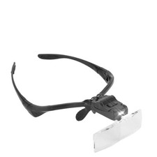 Lunette de Loupe Bandeau en Verre Grossissantes à éclairage LED Loupe de Serr...
