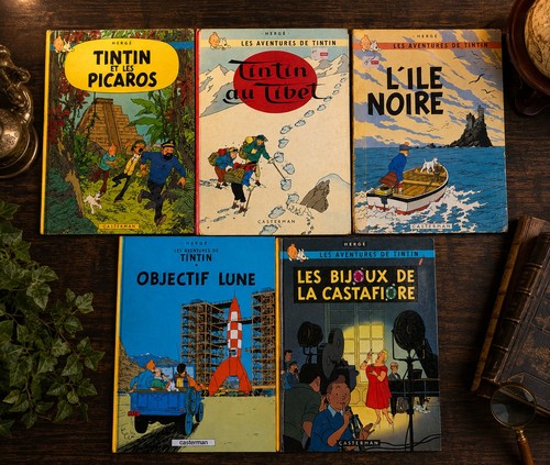 Vtg lot french - french, tintin