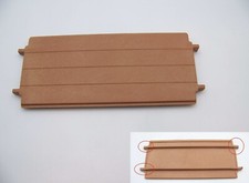 Playmobil (L33c03) MIDDLE AGE - Brown Rectangle Floor 3 Broken Connectors