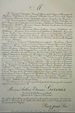 ARTHUR ETIENNE GERVAIS Provins FAIRE PART Sarrazin Chauchat Gasson Mortiere 1903