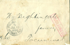 Australia Tasmania 1899 cover Postage Paid Hobart  to Tocumwal