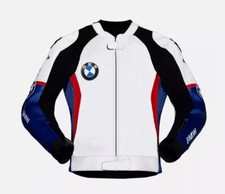 Veste en cuir de moto BMW sur