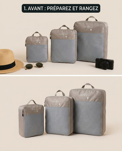 Lot organisateurs valise - lot,