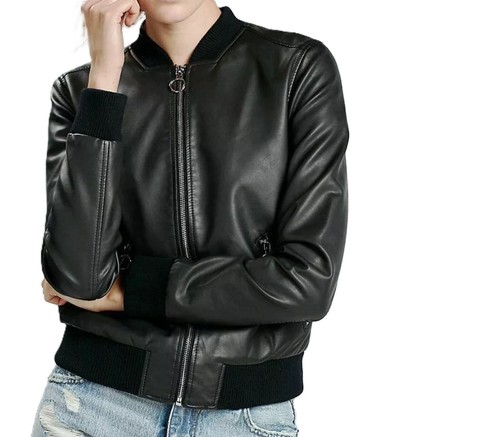 Blouson bombardier cuir - en,