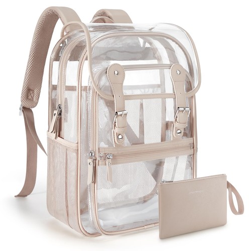 Heavy duty clear backpack - clear, with