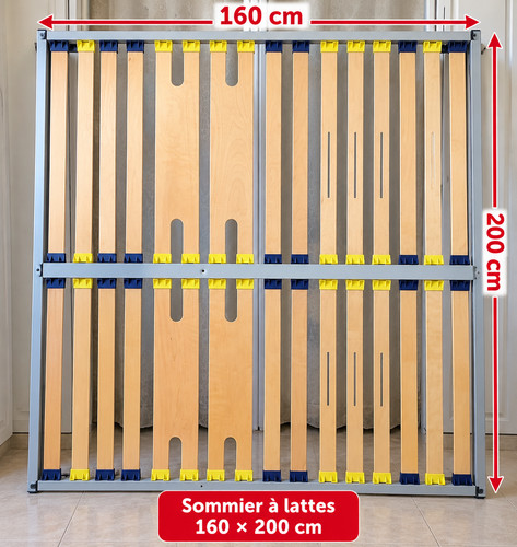 Sommier lattes 160x200 cm - à,