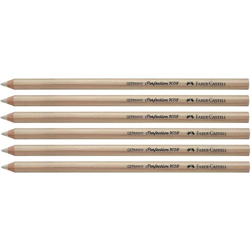 Lot crayons gomme - 6, crayons-gomme