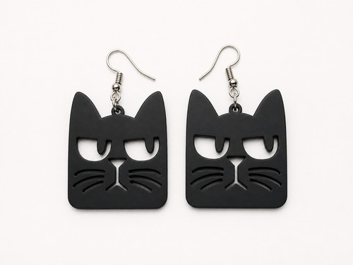 Boucles oreilles chat - boucles,