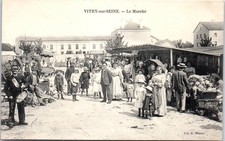 94 VITRY SUR SEINE - le marche (tambour de ville)