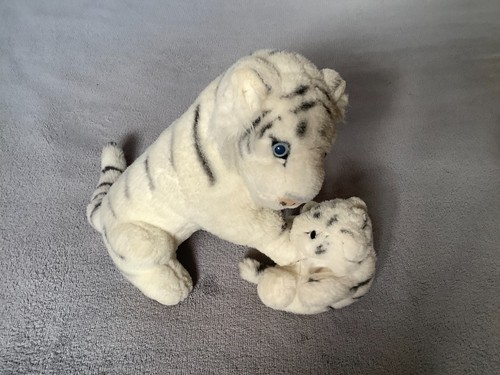 Peluche tigre blanc son - tigre,