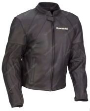 KAWASAKI Veste en Cuir de Moto