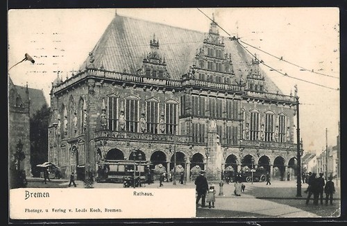 Carte postale brême tram - carte,