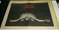 JETHRO TULL Vintage Original Album AD Advert 1973  A Passion Play Prog Rock 2pg