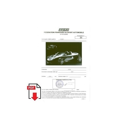 2001 lotus 340 homologation - 2001,
