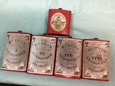 antique dupont powder tins