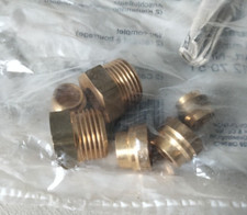 2127051 Raccord à bourrage fioul mâle 3/8" pour tube D=8 mm OVENTROP (x2)