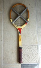 ancienne raquette bois fibre de verre SNAUWAERT World Star avec croix Zephyr