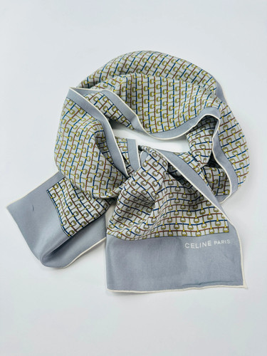 Celine foulard soie gris - celine,
