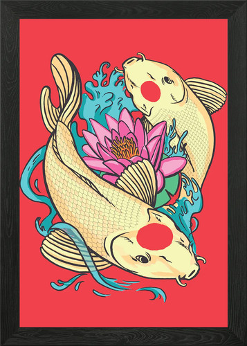Koi tancho japanese - japanese, art