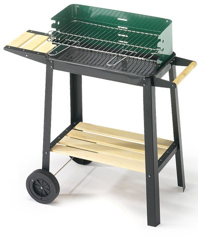 Barbecue charbon acier - charbon,